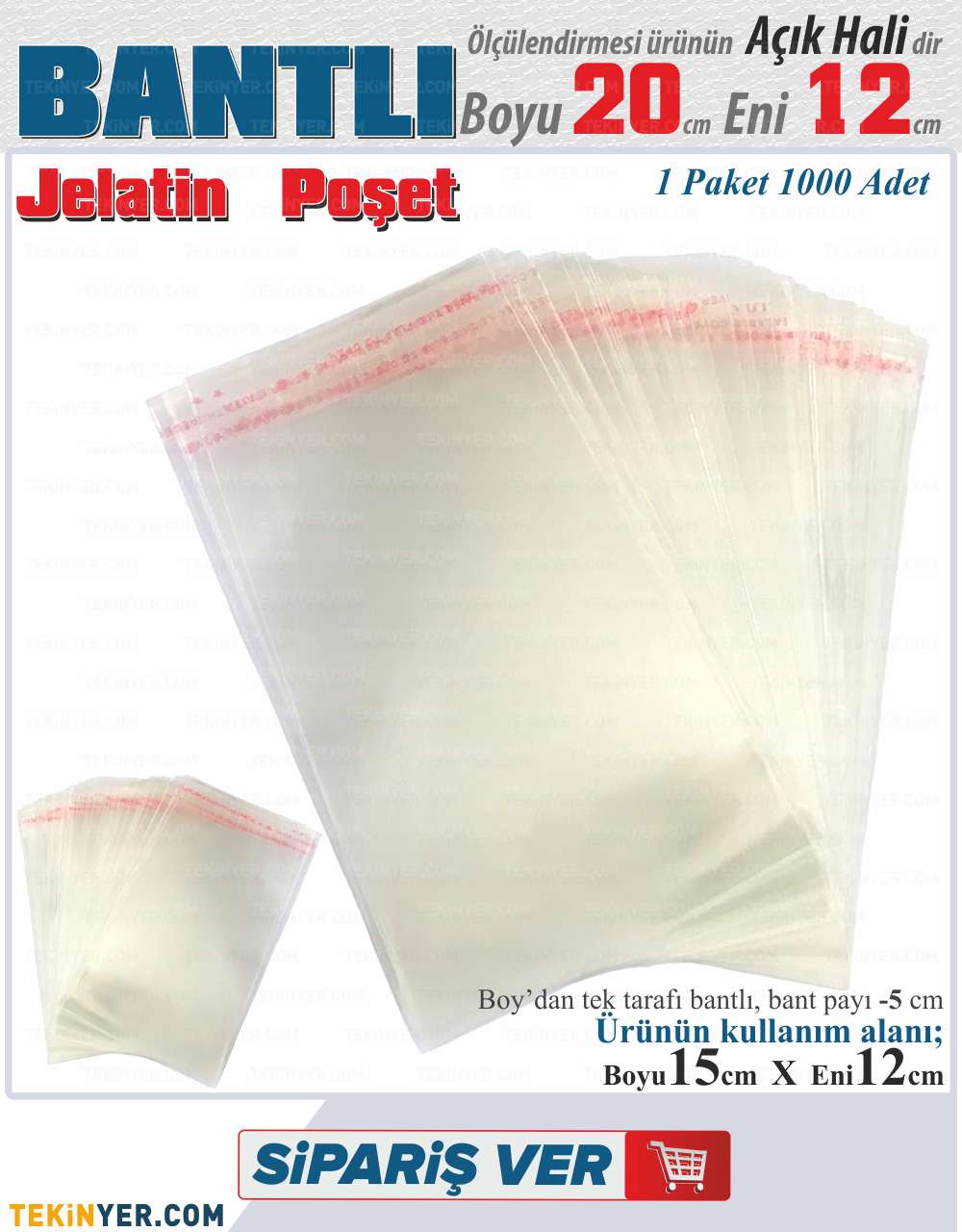 12x20 Bantlı Jelatin