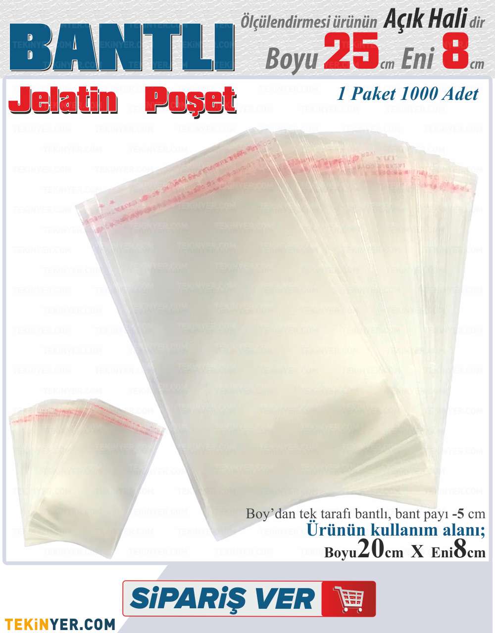 8x25 Bantlı Jelatin